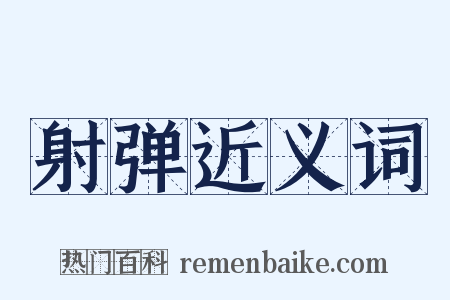 射弹近义词是什么意思的图片